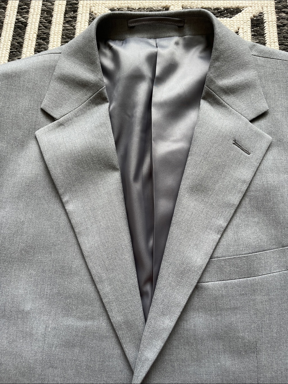 Horst | Light Gray Men's Modern Two-Button Blazer
